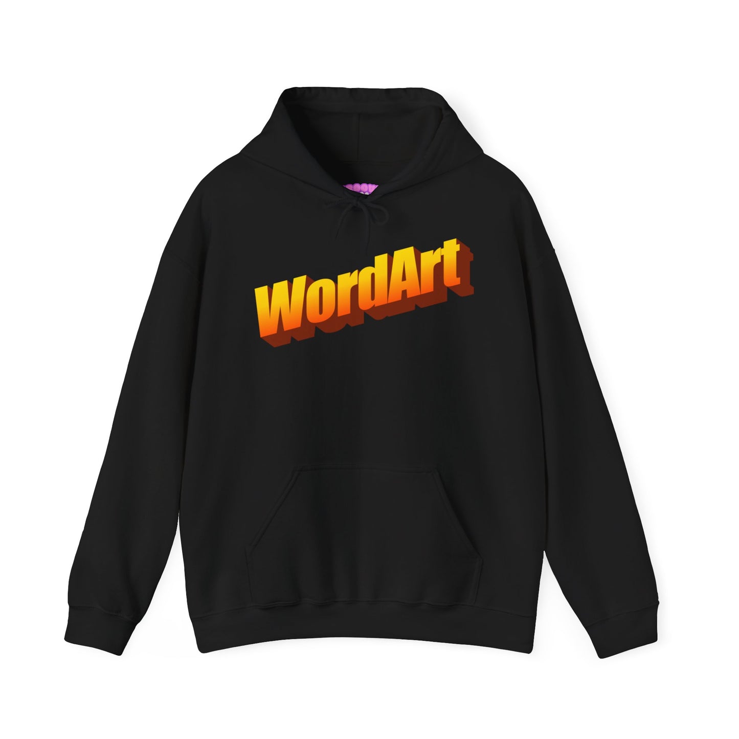 WordArt Hoodie – Classic Orange