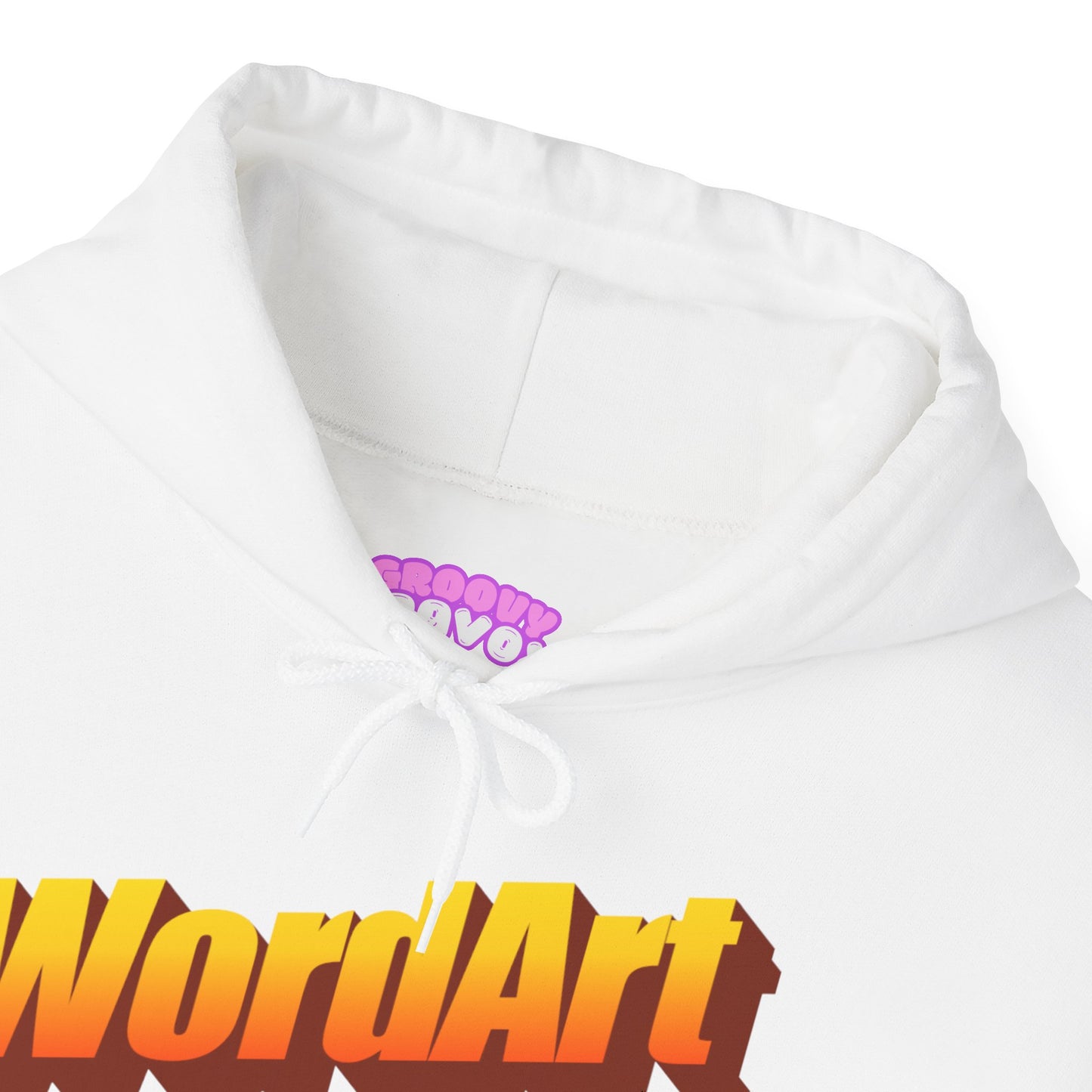 WordArt Hoodie – Classic Orange