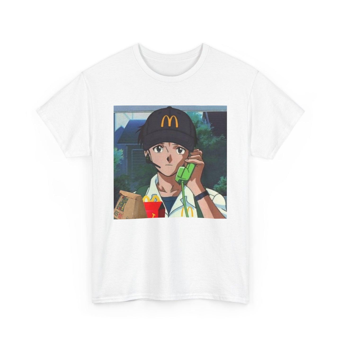 Get in the Drive-Thru, Shinji T-Shirt – Existential Fast Food Crisis