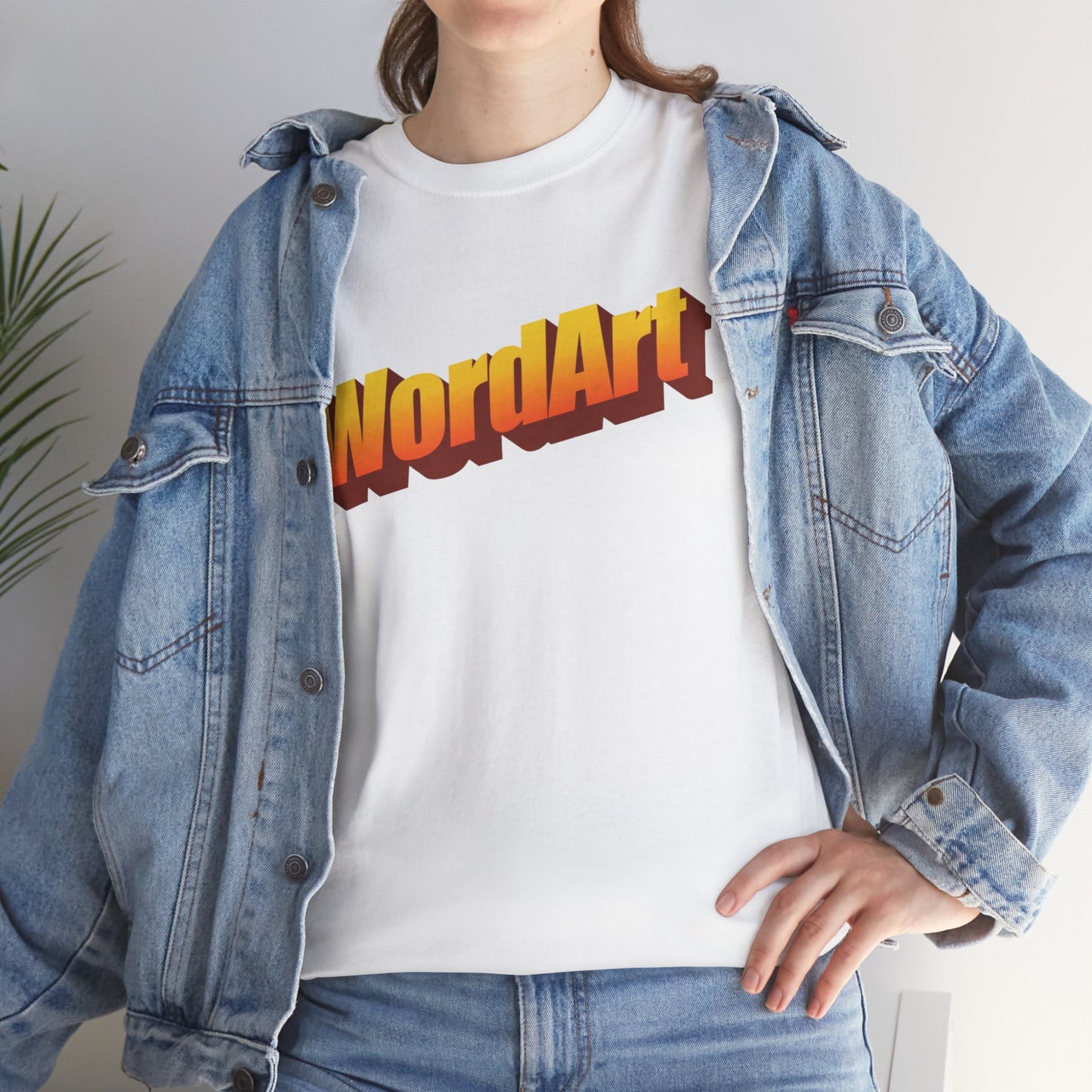 WordArt T-Shirt – Classic Orange Retro Nostalgia