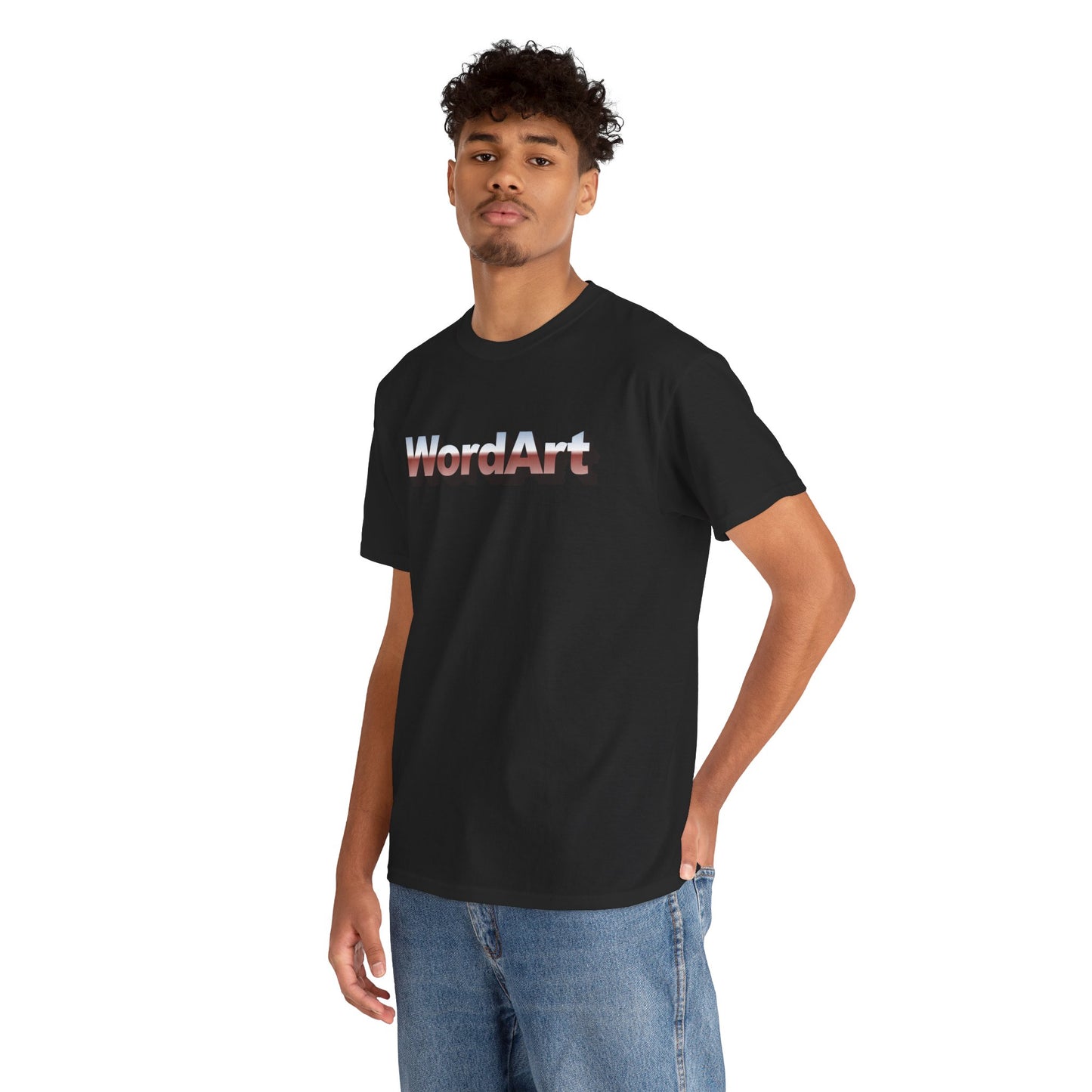 WordArt T-Shirt – Classic Chrome Retro Nostalgia