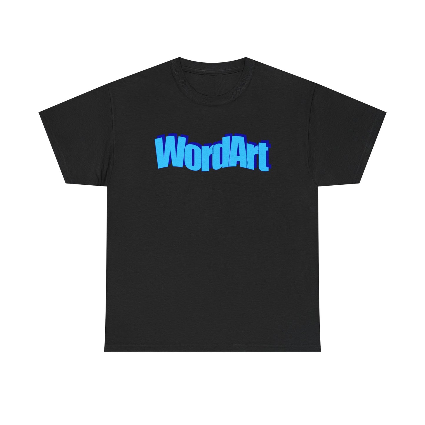 WordArt T-Shirt – Classic Blue Retro Nostalgia