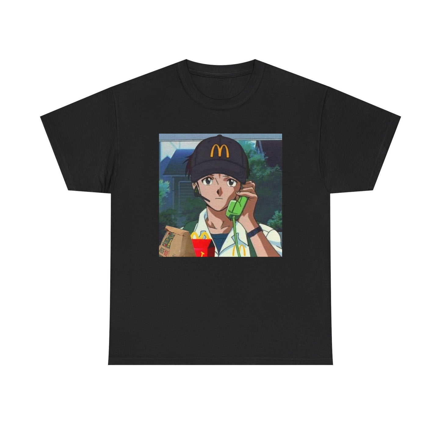 Get in the Drive-Thru, Shinji T-Shirt – Existential Fast Food Crisis