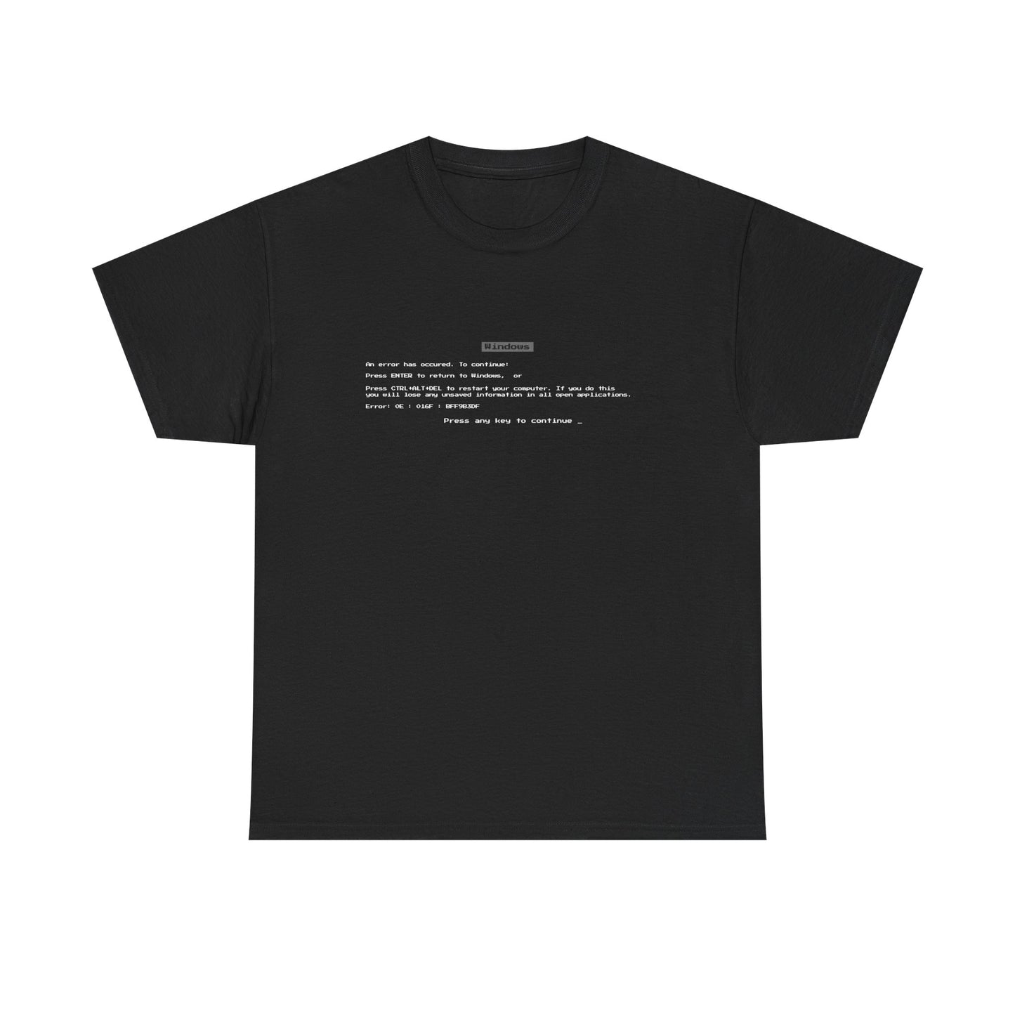 BSOD T-Shirt – Classic Windows Blue Screen of Death