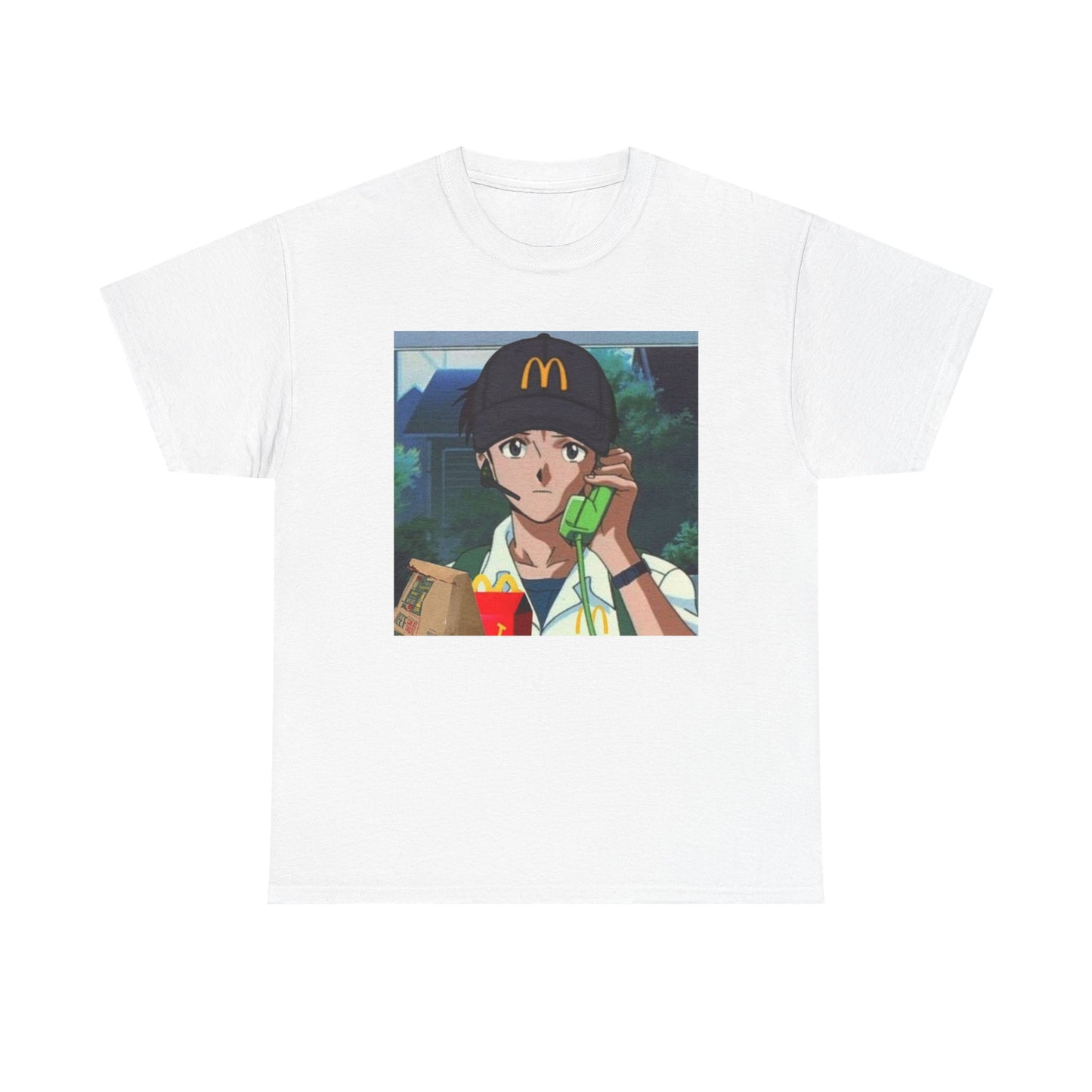 Get in the Drive-Thru, Shinji T-Shirt – Existential Fast Food Crisis