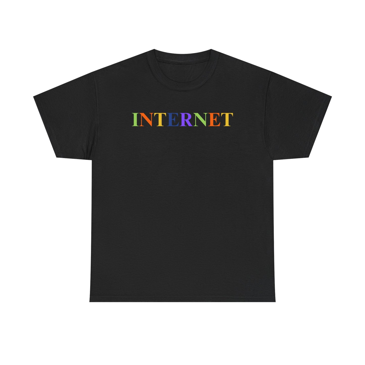 INTERNET T-Shirt – Multicolor Retro Web Aesthetic