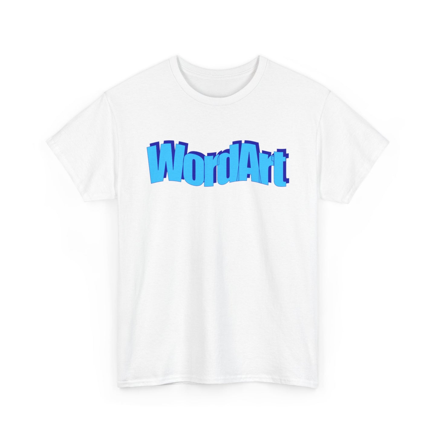 WordArt T-Shirt – Classic Blue Retro Nostalgia