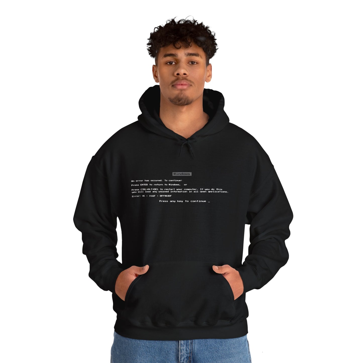 BSOD Hoodie – Classic Windows Blue Screen of Death