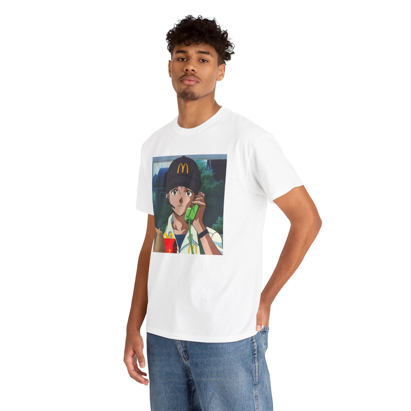 Get in the Drive-Thru, Shinji T-Shirt – Existential Fast Food Crisis