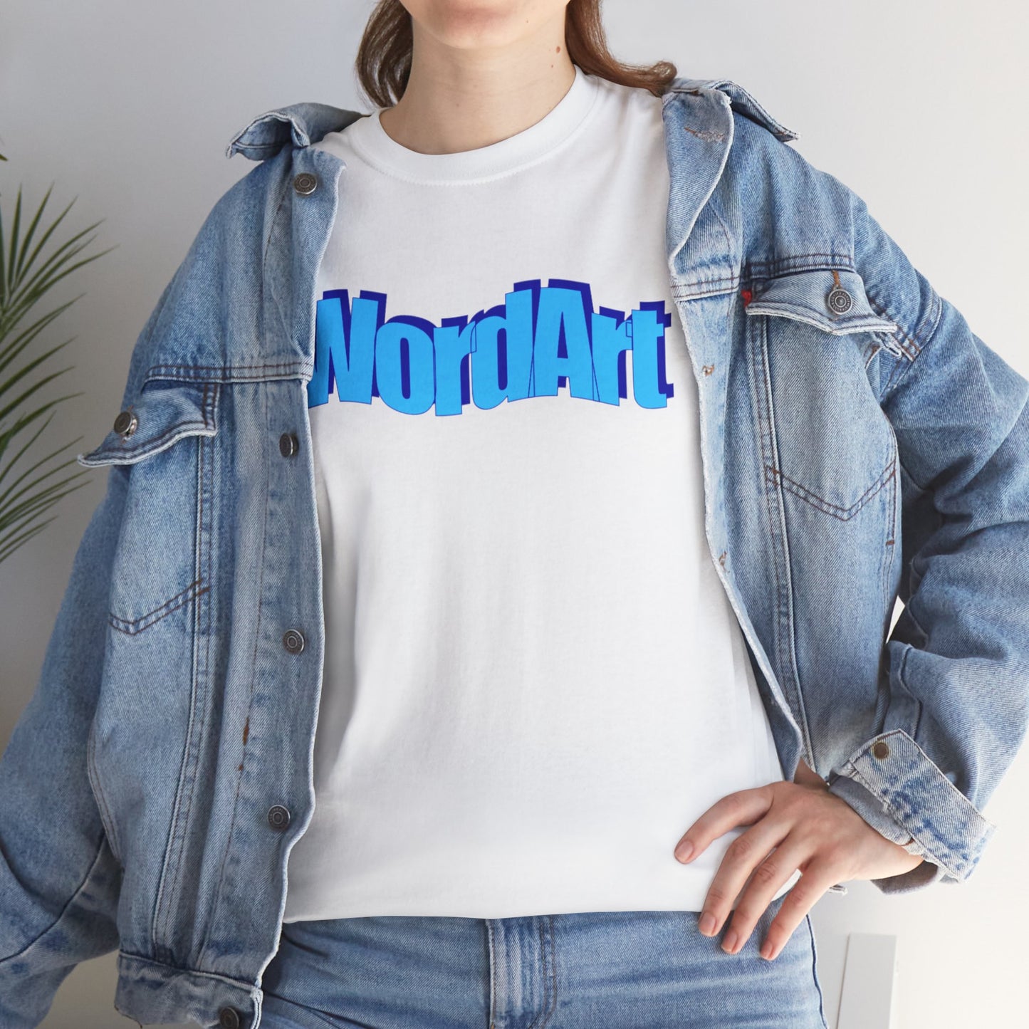 WordArt T-Shirt – Classic Blue Retro Nostalgia