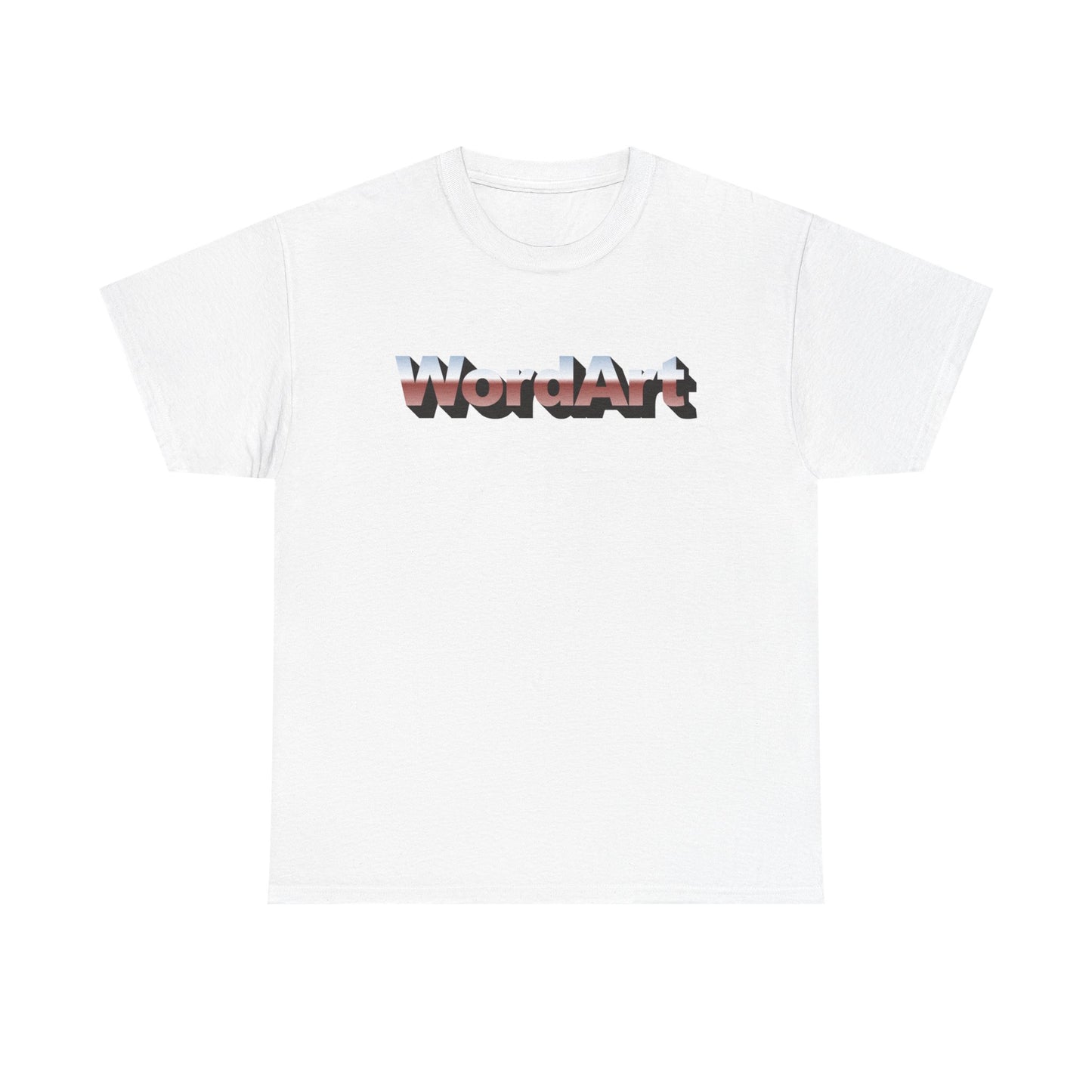 WordArt T-Shirt – Classic Chrome Retro Nostalgia