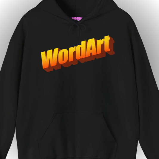 WordArt Hoodie – Classic Orange