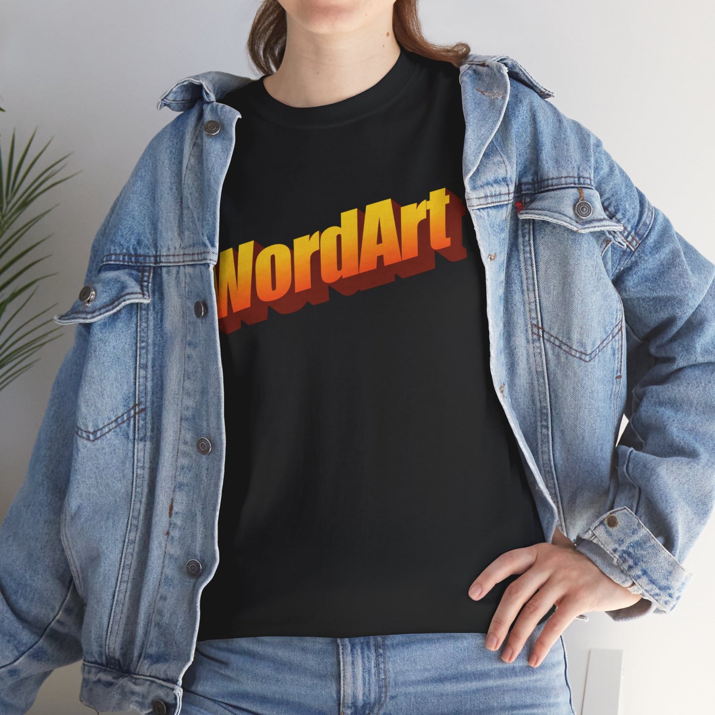 WordArt T-Shirt – Classic Orange Retro Nostalgia