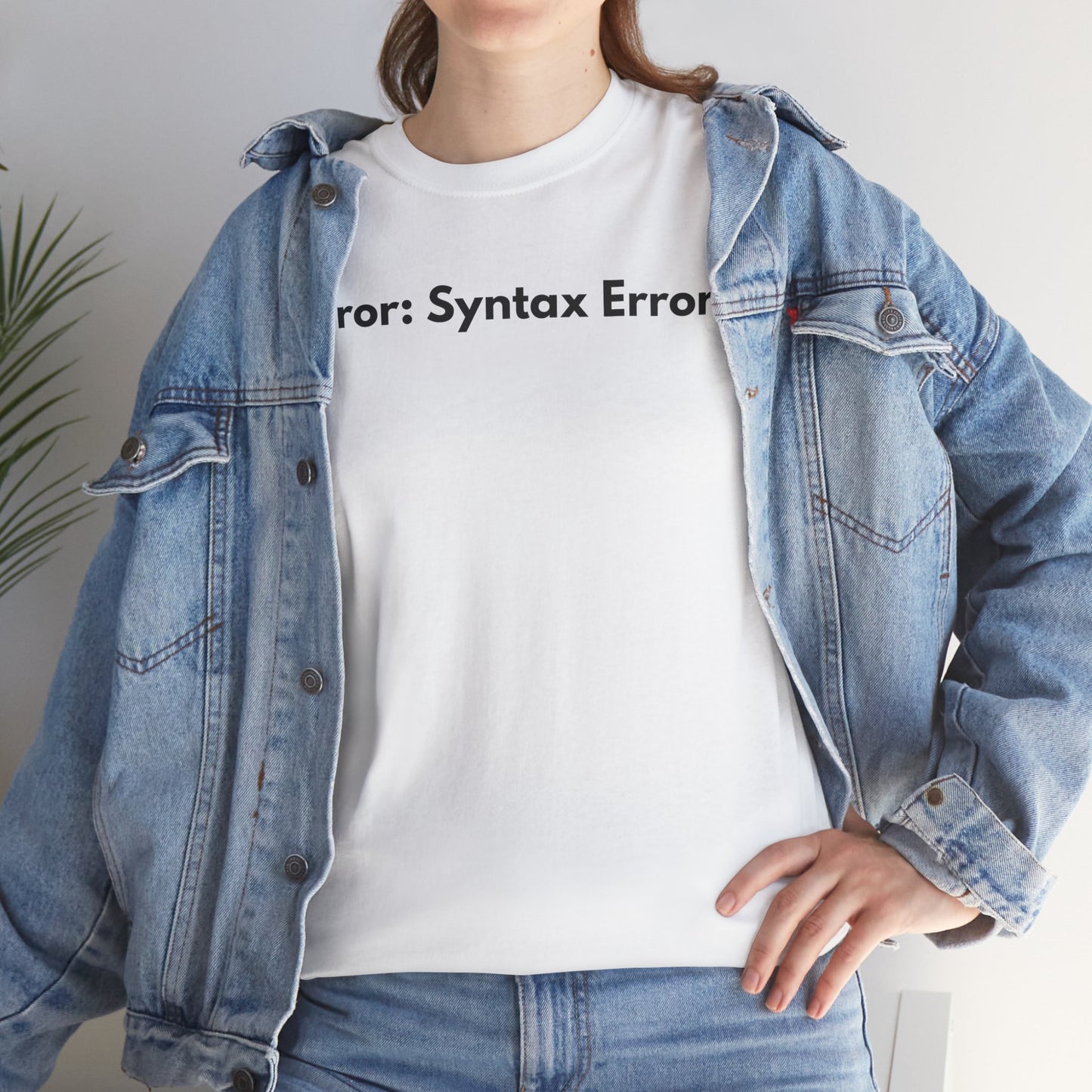 Error: Syntax Error T-Shirt – Debug Your Wardrobe