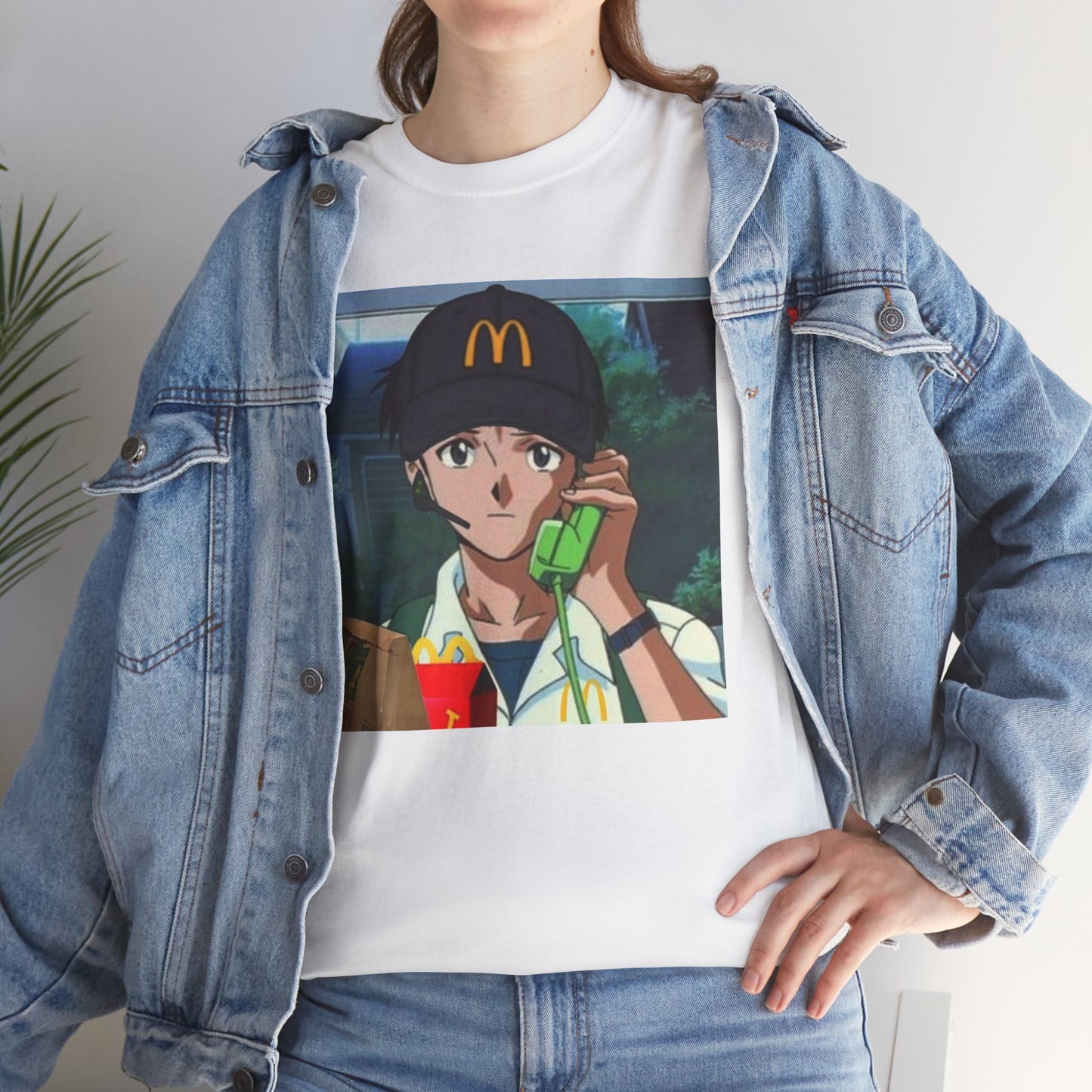 Get in the Drive-Thru, Shinji T-Shirt – Existential Fast Food Crisis