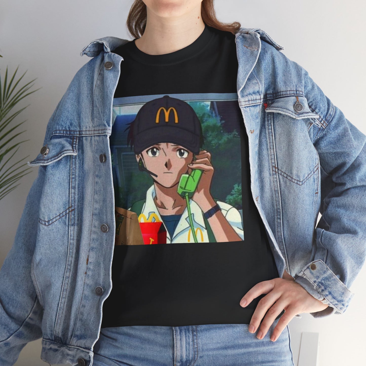 Get in the Drive-Thru, Shinji T-Shirt – Existential Fast Food Crisis