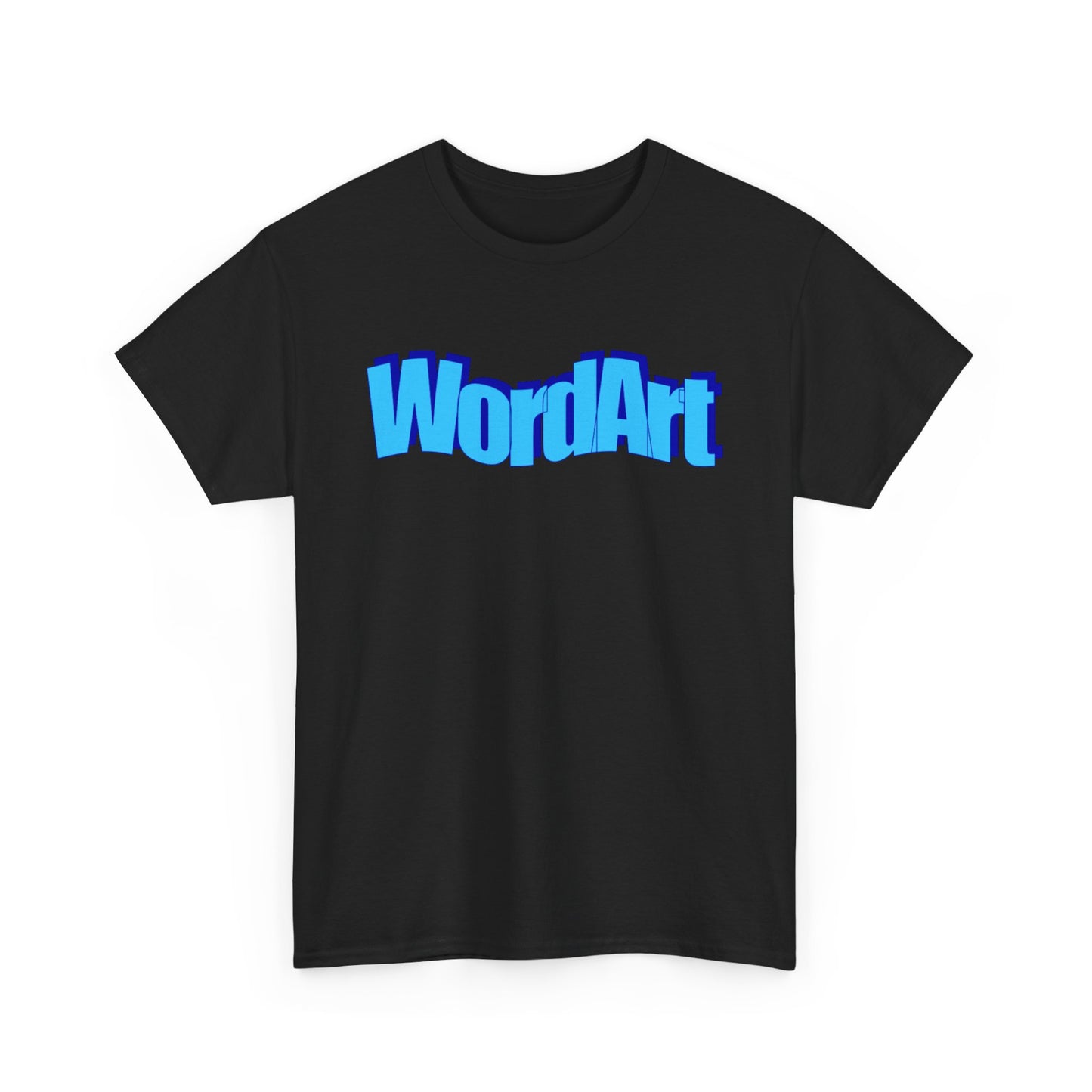 WordArt T-Shirt – Classic Blue Retro Nostalgia