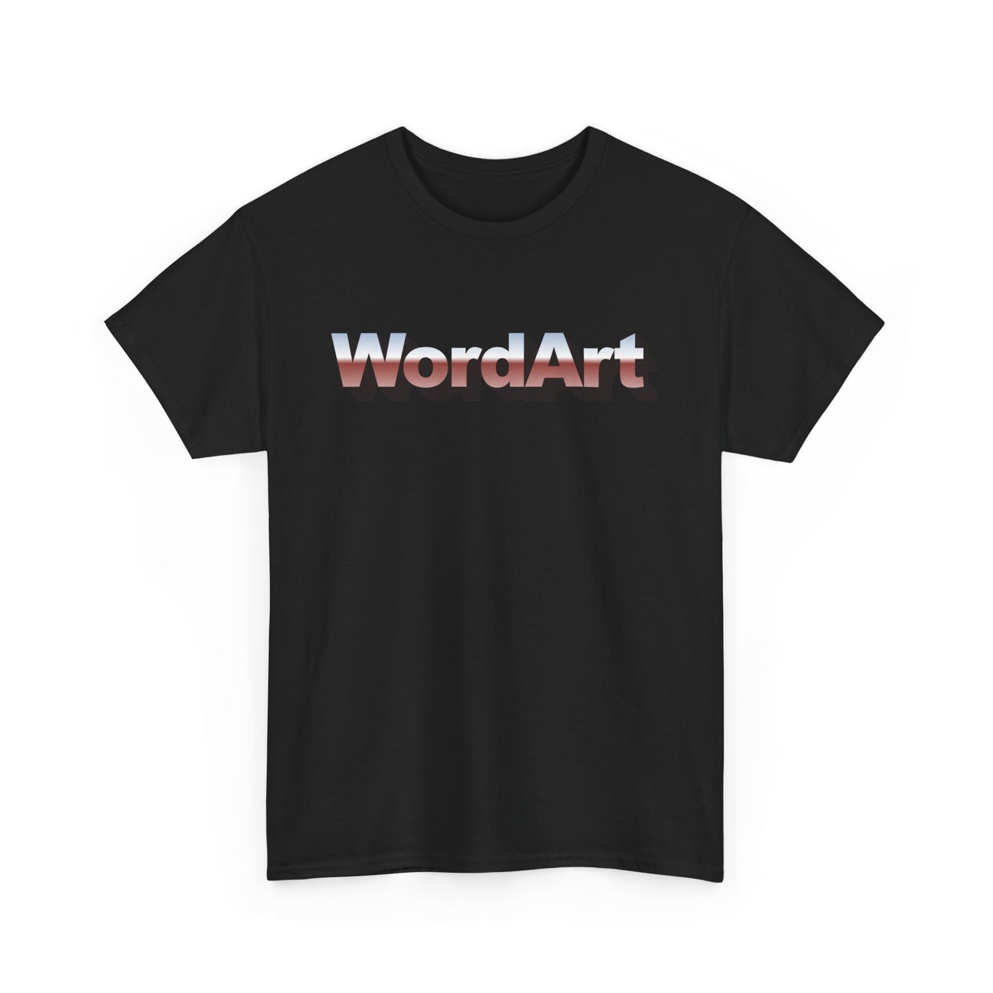 WordArt T-Shirt – Classic Chrome Retro Nostalgia