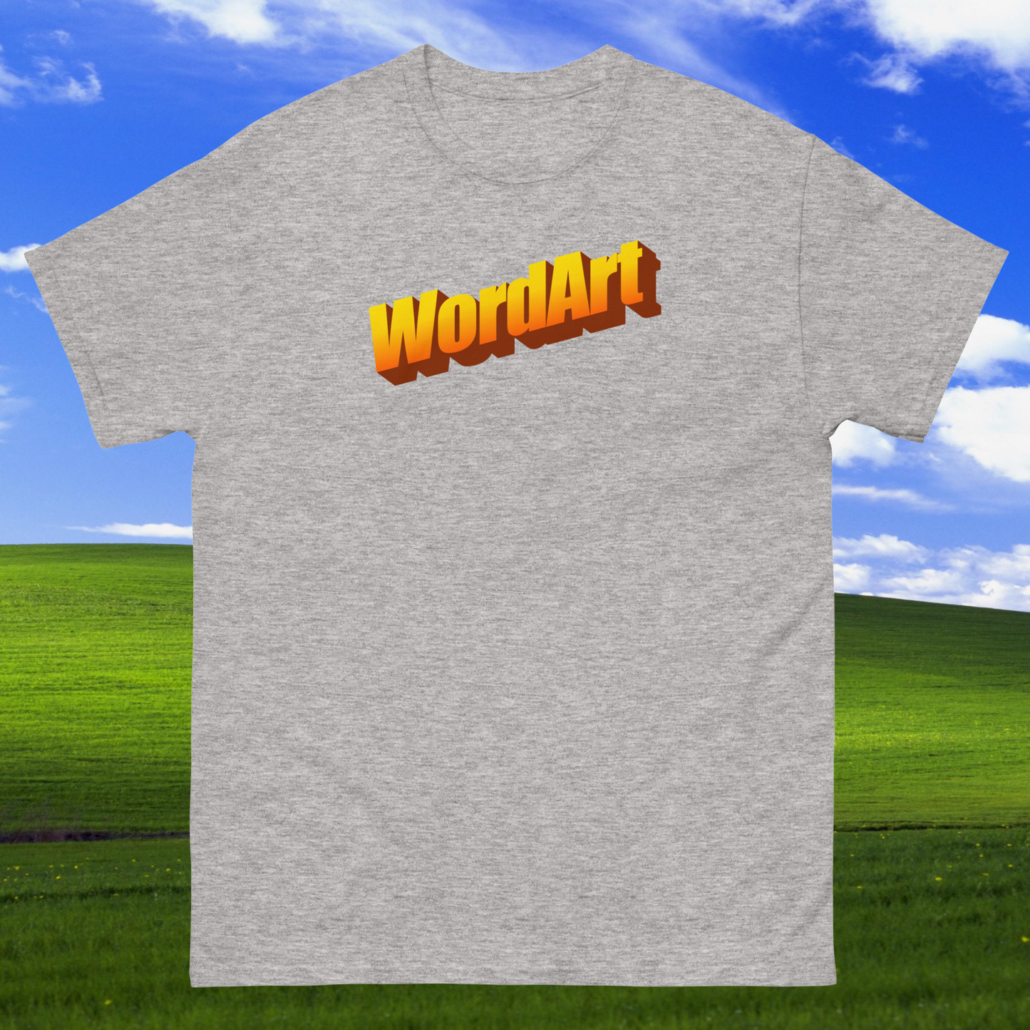 WordArt Classic T-Shirt | 90s Nostalgia & Retro Aesthetic Tee