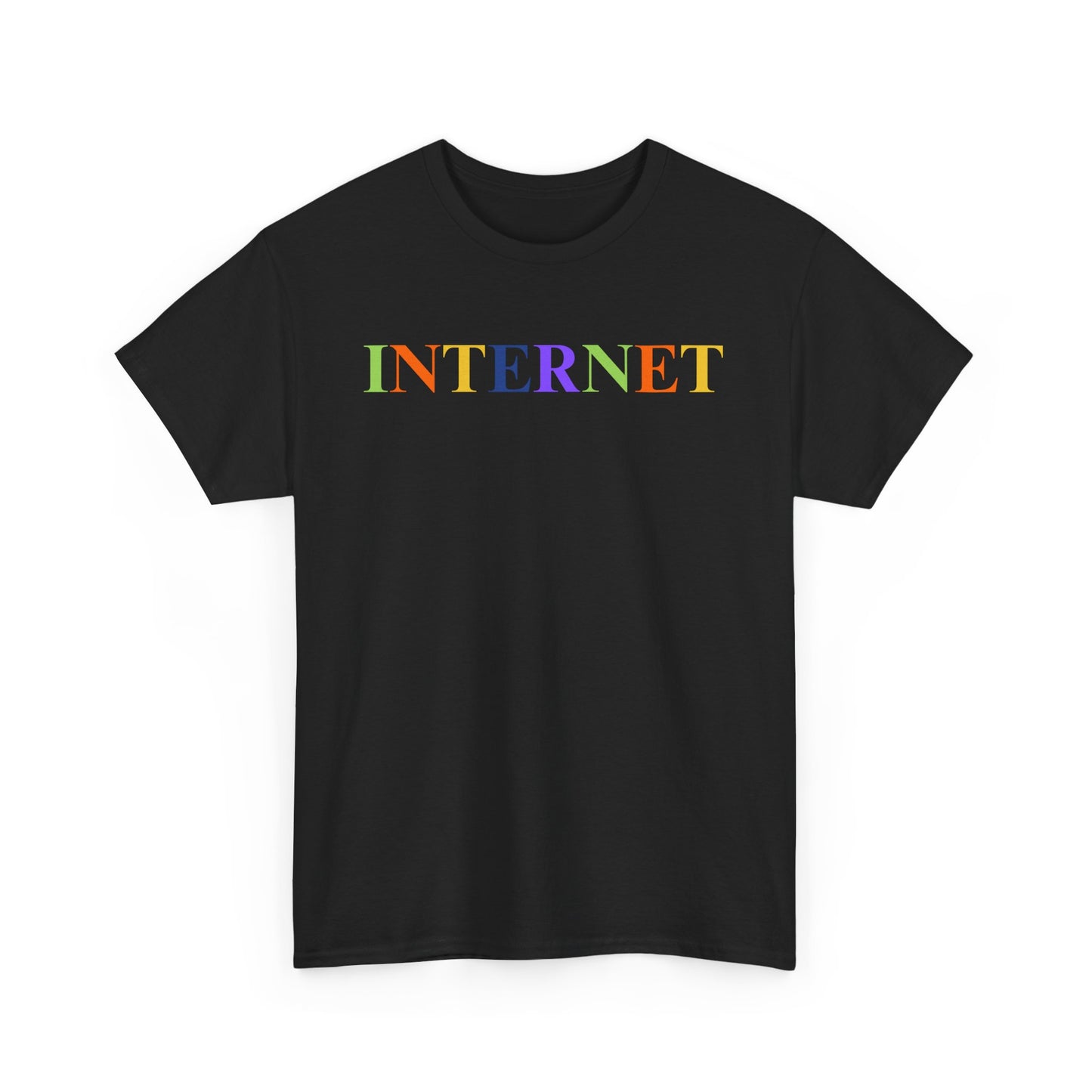 INTERNET T-Shirt – Multicolor Retro Web Aesthetic