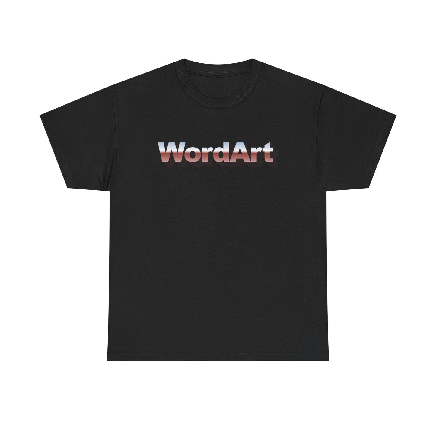 WordArt T-Shirt – Classic Chrome Retro Nostalgia