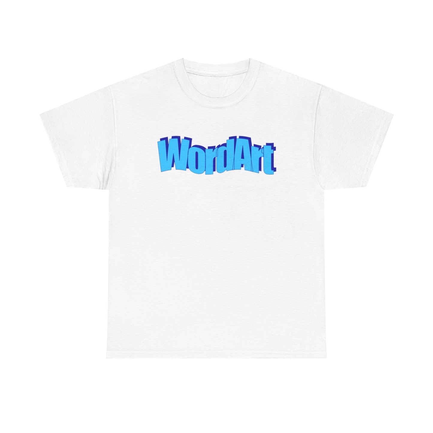 WordArt T-Shirt – Classic Blue Retro Nostalgia