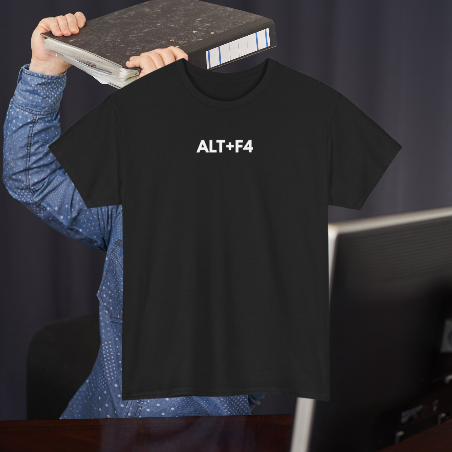 ALT+F4 T-Shirt – The Classic Rage Quit Move