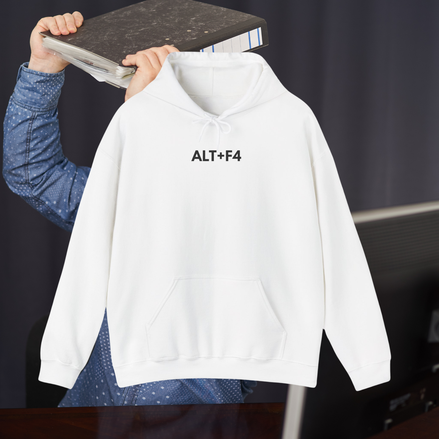 ALT+F4 Hoodie – The Classic Rage Quit Move