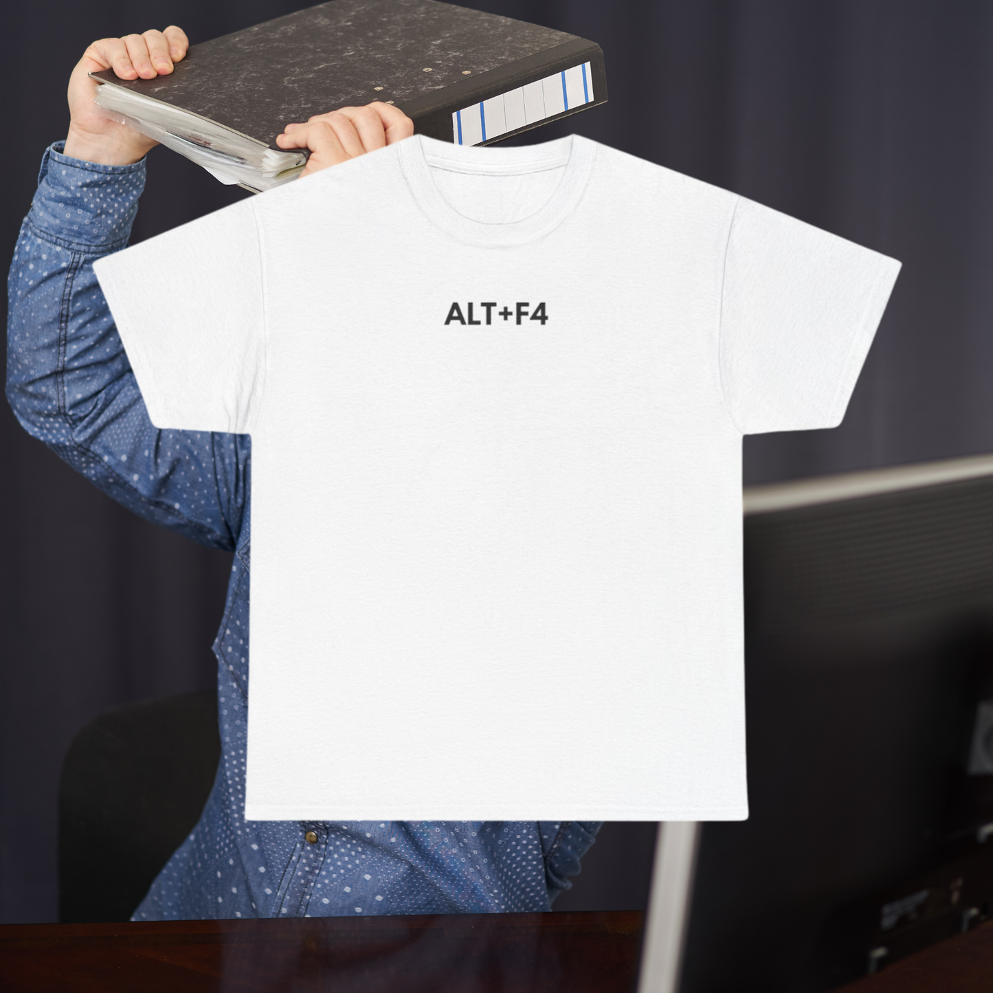 ALT+F4 T-Shirt – The Classic Rage Quit Move