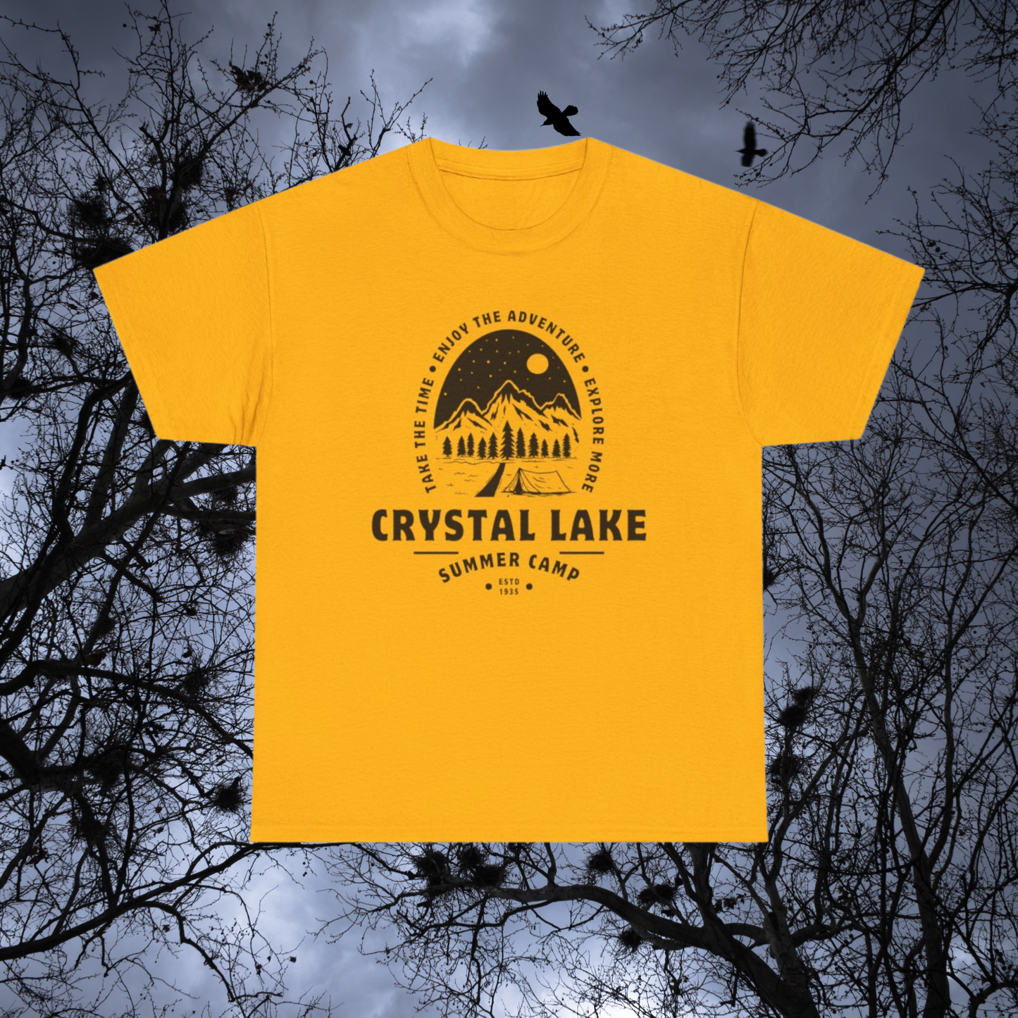 Crystal Lake Summer Camp T-Shirt – Horror-Inspired Retro Tourism