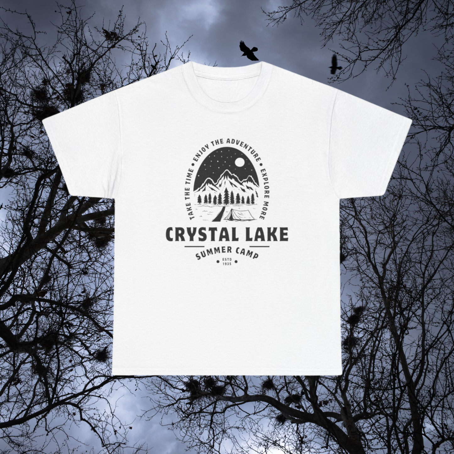 Crystal Lake Summer Camp T-Shirt – Horror-Inspired Retro Tourism