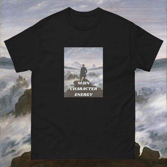 "Main Character Energy" Classic Tee – Wanderer Above the Sea of Fog Edition