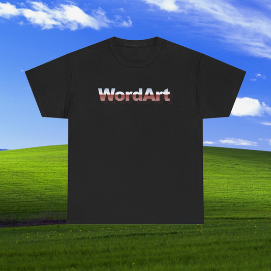 WordArt T-Shirt – Classic Chrome Retro Nostalgia