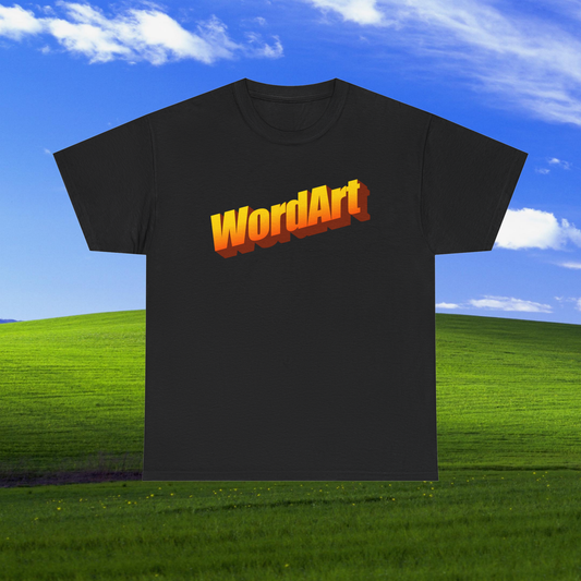 WordArt T-Shirt – Classic Orange Retro Nostalgia